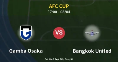 Gamba Osaka vs Bangkok United 08/04