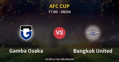 Gamba Osaka vs Bangkok United 08/04