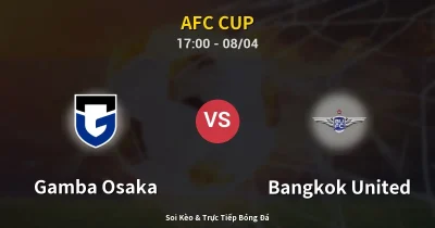 Gamba Osaka vs Bangkok United 08/04