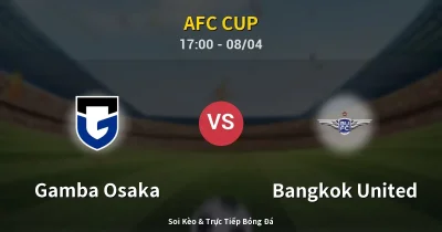Gamba Osaka vs Bangkok United 08/04