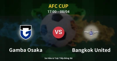 Gamba Osaka vs Bangkok United 08/04
