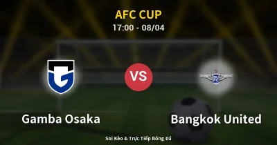 Gamba Osaka vs Bangkok United 08/04