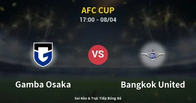 Gamba Osaka vs Bangkok United 08/04
