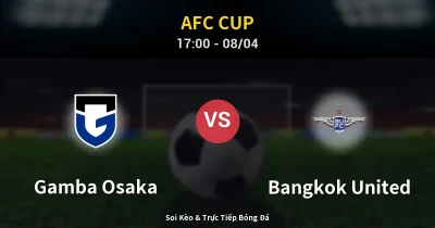 Gamba Osaka vs Bangkok United 08/04