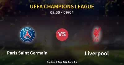 Paris Saint Germain vs Liverpool 09/04
