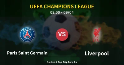 Paris Saint Germain vs Liverpool 09/04