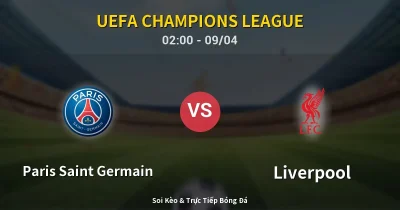 Paris Saint Germain vs Liverpool 09/04