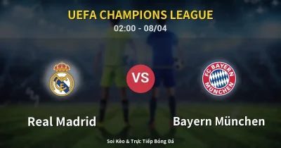 Real Madrid vs Bayern München 08/04