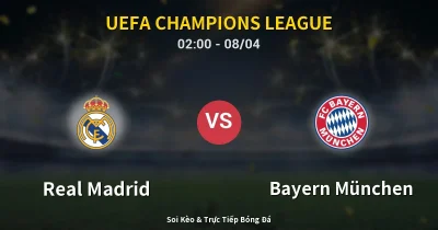 Real Madrid vs Bayern München 08/04