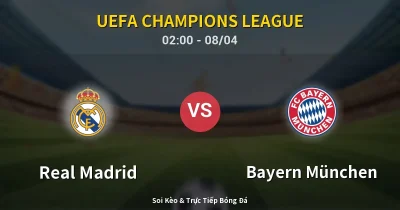 Real Madrid vs Bayern München 08/04