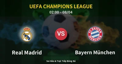 Real Madrid vs Bayern München 08/04