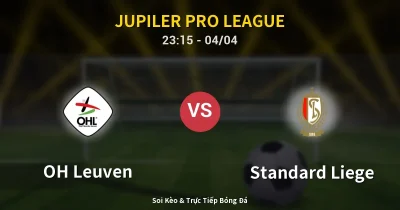 OH Leuven vs Standard Liege 04/04