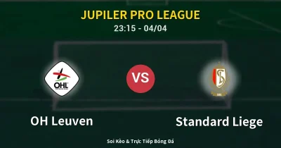 OH Leuven vs Standard Liege 04/04